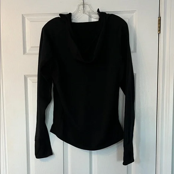 MEC Classic Black Quarter-Zip Men's Sweatshirt - Picture 3 of 3